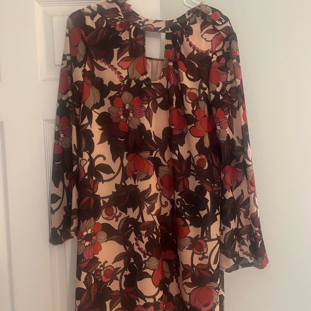 Nanette Lepore Floral Dress - Red and Black